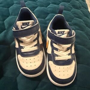 Nike Kids Navy and White Sneakers